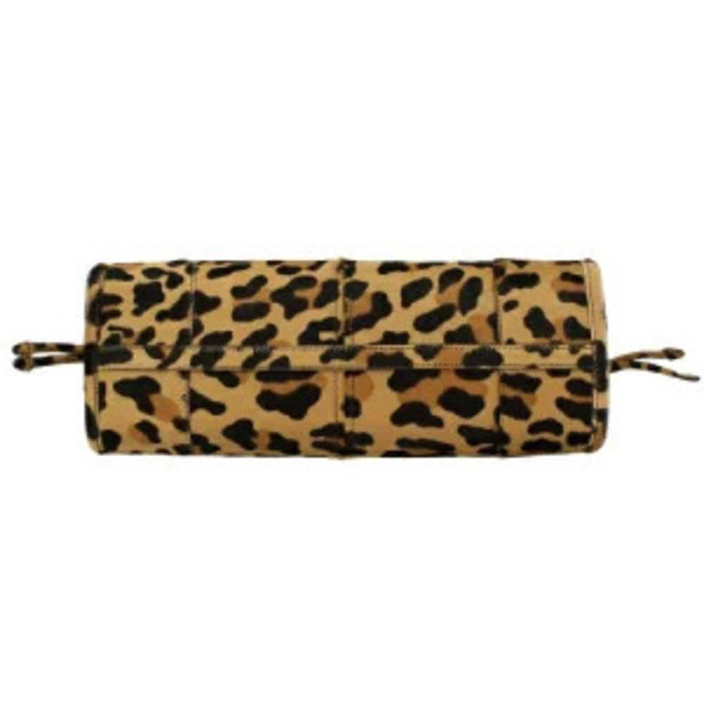 Prada Bonnie Leather Handbag leopard Brown Yellow - Picture 7 of 8